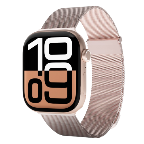 C&C Milanese+ Strap for Apple Watch (44-49 mm) - Rose Gold