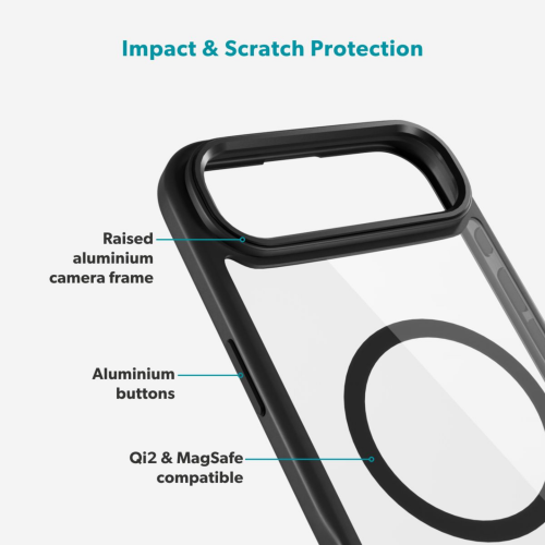 C&C Hero Pro Mag+ Case for iPhone Air - Clear/Black