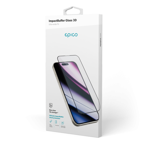 Epico ImpactBuffer Glass 3D for iPhone 15 / 16