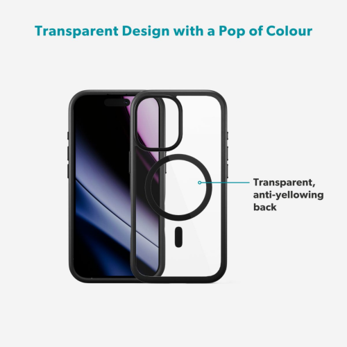 C&C Hero Pro Mag+ Case for iPhone 17 - Clear/Black