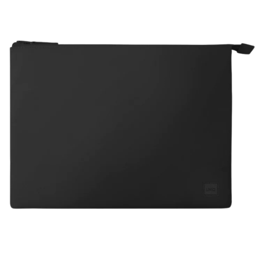 UNIQ Lyon Snug-fit Protective RPET Fabric Laptop Sleeve (Up to 16”) - Midnight Black