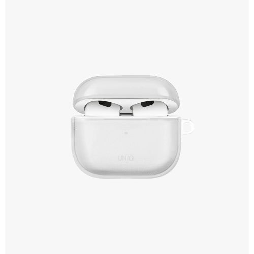 UNIQ Transparent Cover w/ Hook for AirPods 3rd Gen - Glossy Clear