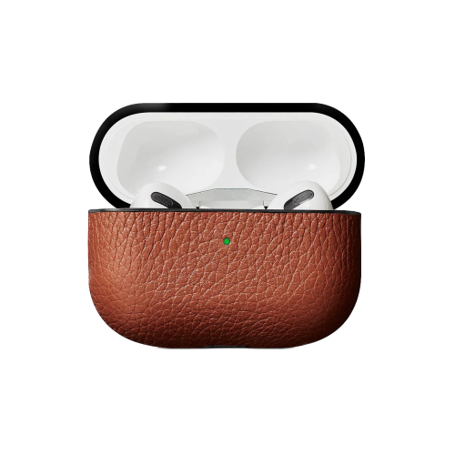 Woolnut Leather Case for Airpods Pro - Cognac