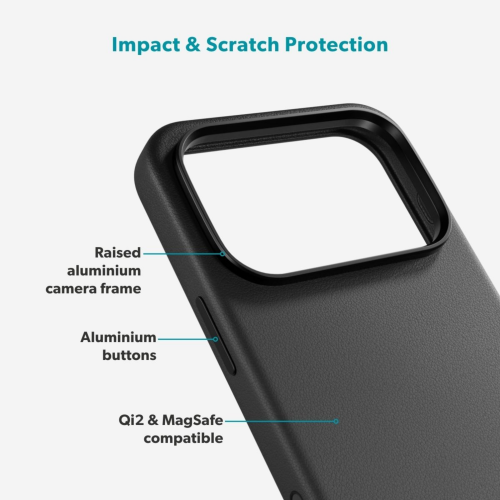 Epico Leather Mag+ Case for iPhone 17 Pro Max - Black