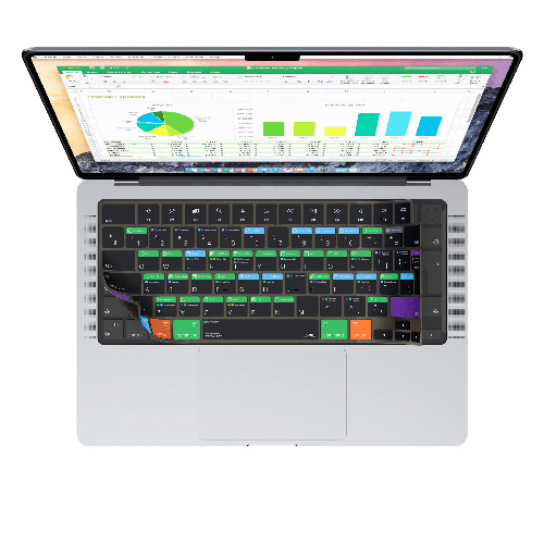 JCPal Silicone Keyboard Protection - Excel Shortcuts