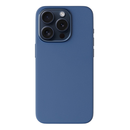 Epico Mag+ Leather Case iPhone 15 Pro - Blue
