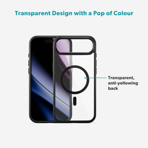 Epico Hero Pro Mag+ Case for iPhone Air - Clear/Black