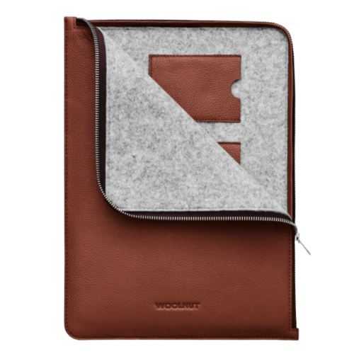 Woolnut Leather Folio for 14-inch MacBook Pro - Cognac