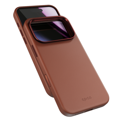 Epico Leather Mag+ Case for iPhone 17 Pro Max - Brown