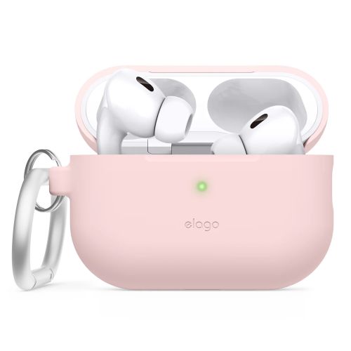 Elago Silicone Cover w/ Hook for Airpods Pro 2 - Lovely Pink