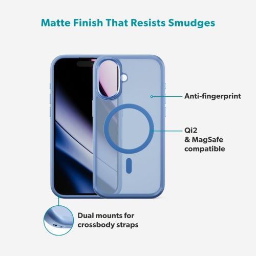 C&C HeroMatte Pro Mag+ Case for iPhone 17 - Mist Blue