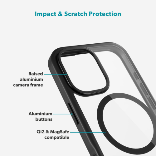 Epico Hero Pro Mag+ Case for iPhone 17 - Clear/Black