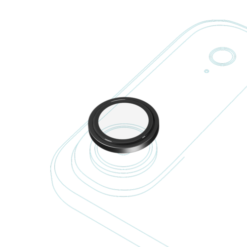 Epico Aluminium Camera Lens Protectors for iPhone Air - Black
