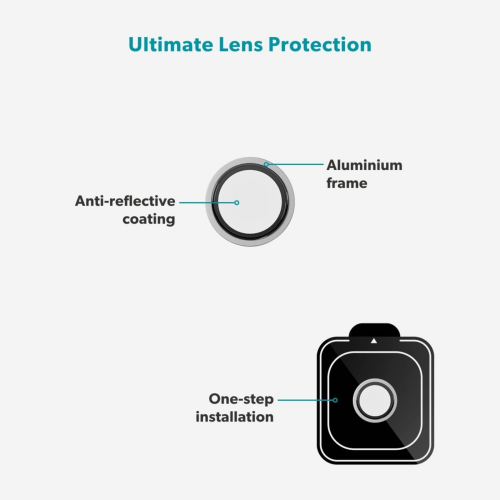 Epico Aluminium Camera Lens Protectors for iPhone Air - Silver