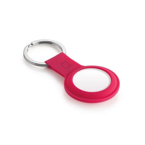 C&C AirTag Silicone Holder with Keychain - Cherry