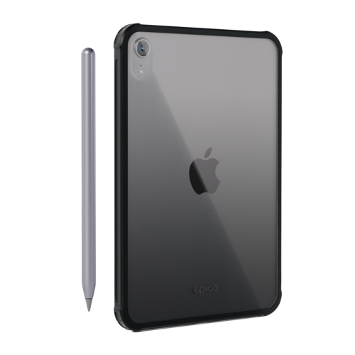 Epico Back Cover for iPad mini 7 - Black/Transparent