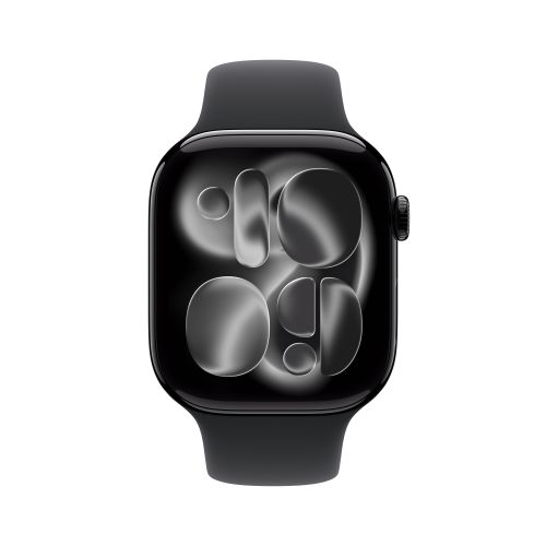 Apple Watch Series 11 GPS 46mm Jet Black Aluminium - Black Sport Band - M/L