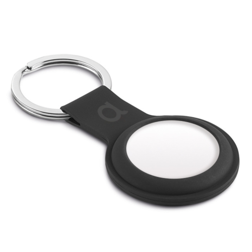 C&C AirTag Silicone Holder with Keychain - Black