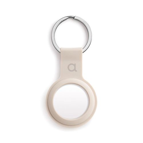 C&C AirTag Silicone Holder with Keychain - Sand