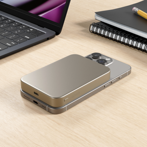 Epico Qi2 Aluminium Mag+ Power Bank 10 000 mAh - Titanium