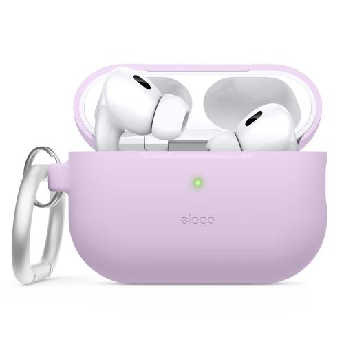Elago Silicone Cover w/ Hook for Airpods Pro 2 - Lavender